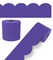 Carson Dellosa 65Ft of Purple Bulletin Board Borders, 1 Roll of Scalloped Trim for Rolling Whiteboard, Cork and Posterboard, Party, Office Decorations, and Classroom Decor
